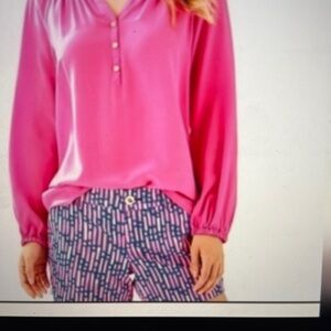 Lilly Pulitzer Pink and Blue Women Shorts